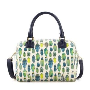 TORY BURCH rare leather scarab bag